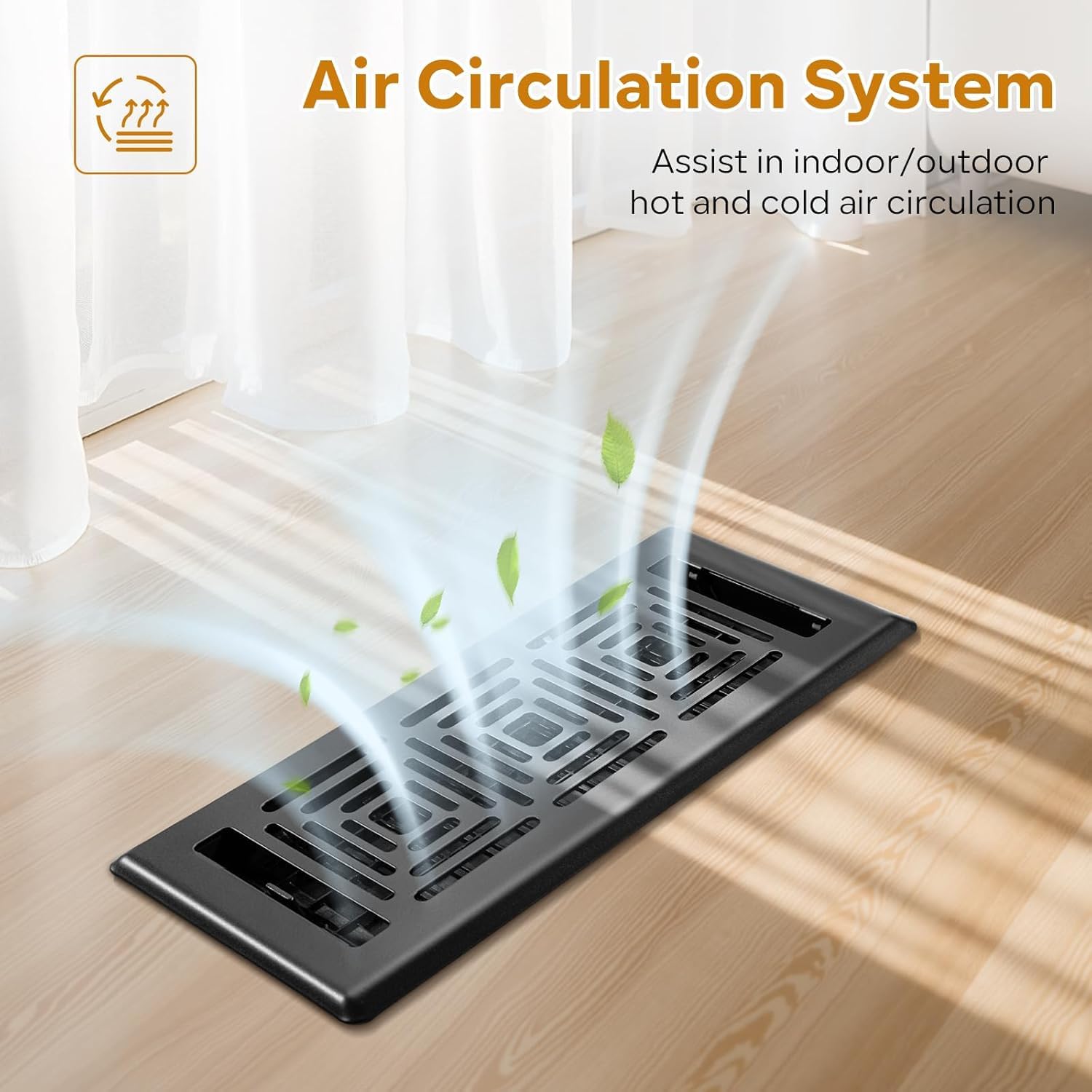 HQZHQZ rust-resistant finish on heavy-duty steel vent maintains appearance over time.