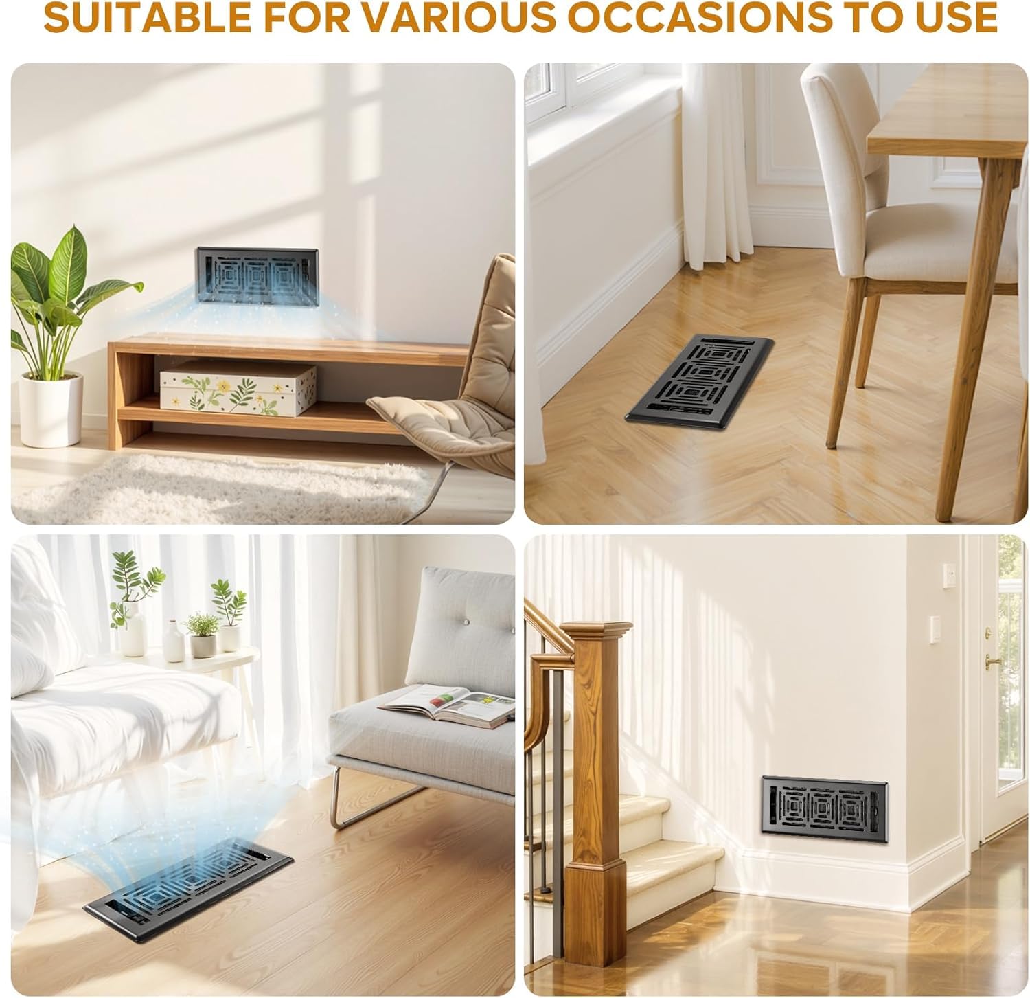 HQZHQZ floor vent cover suitable for homes and offices with versatile applications.