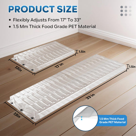 HQZHQZ vent deflector extends 17 to 33 inches for versatile room cooling
