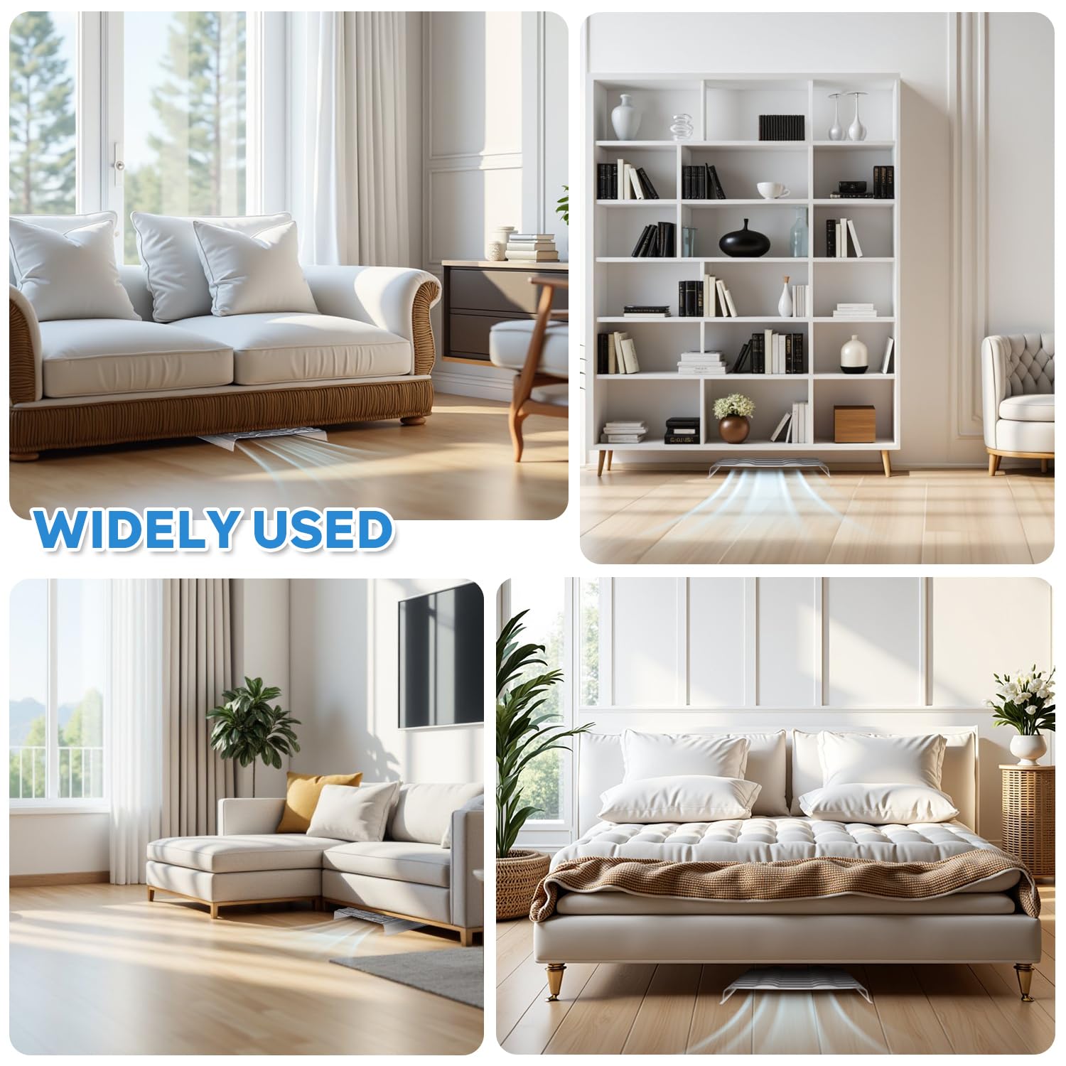 HQZHQZ under-furniture airflow extender promotes even room temperature feel