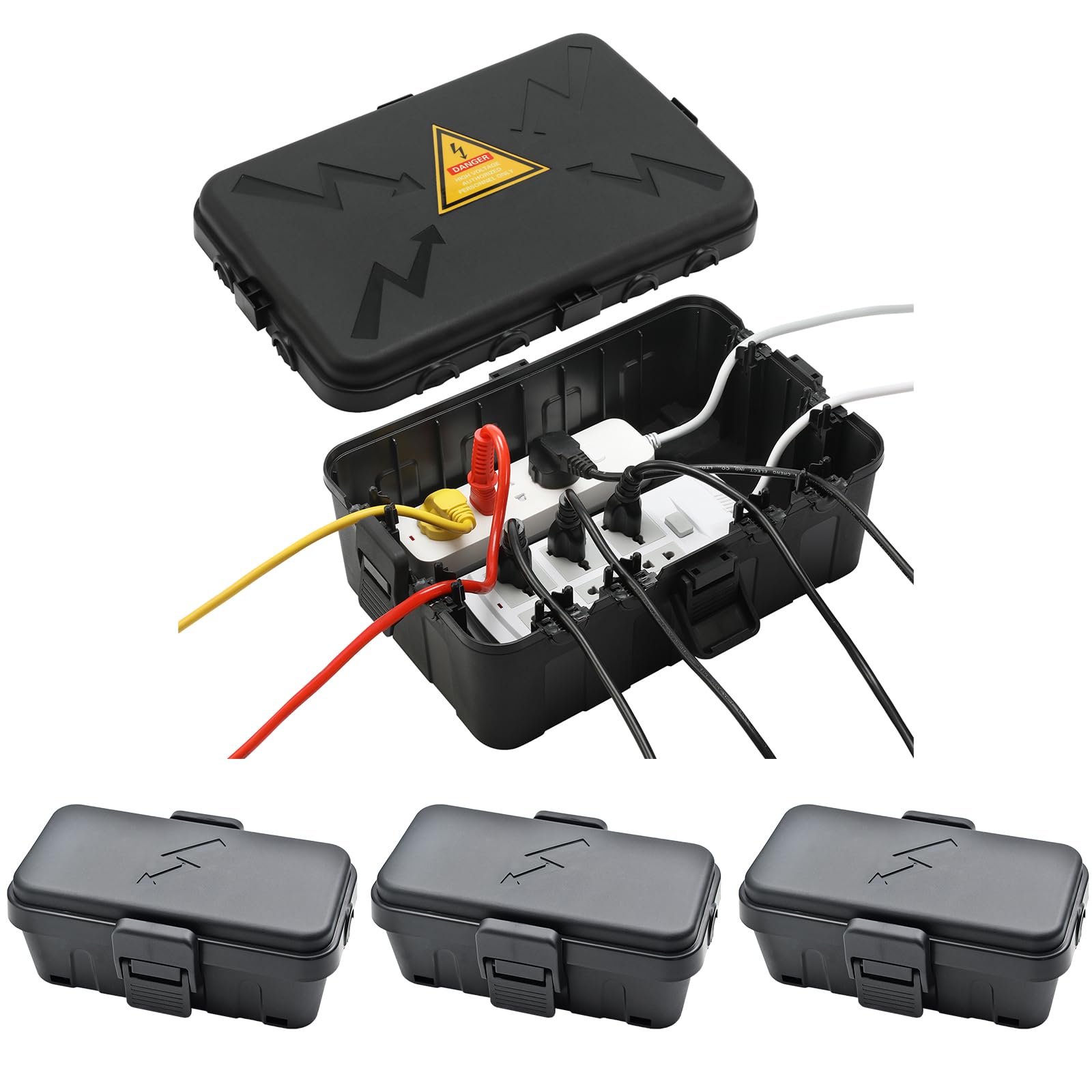 Hrensaw IP54 large outdoor box front view protects outdoor connections.