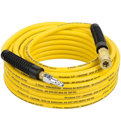 Hromee air compressor hose 50 ft shows a long reach with flexible, durable performance.