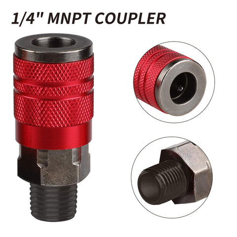 Hromee 1/4 inch NPT inlet and 4 x 1/4 inch outlets for flexible tool hookups.