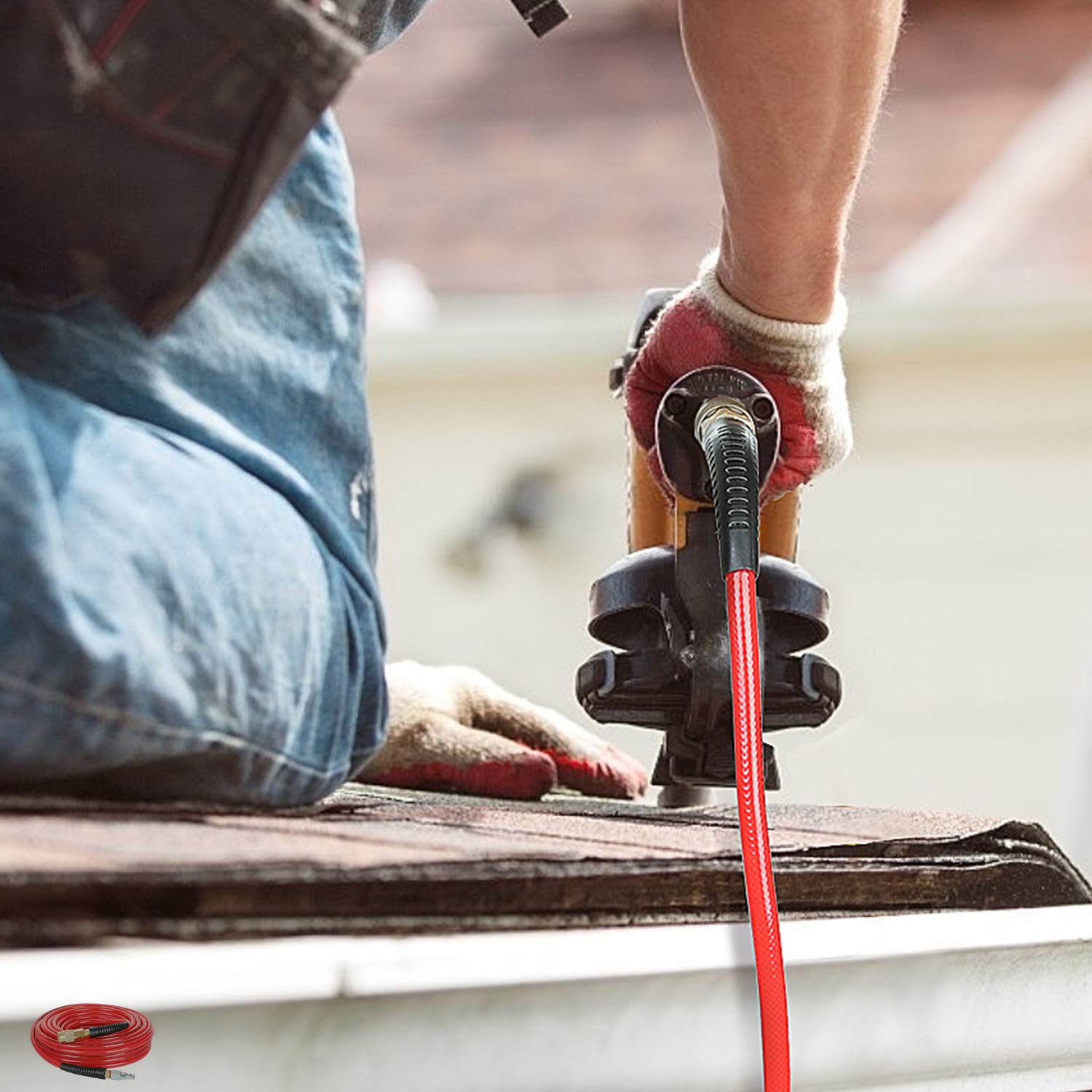 Hromee bend restrictors protect against kink, extending hose life on job sites.