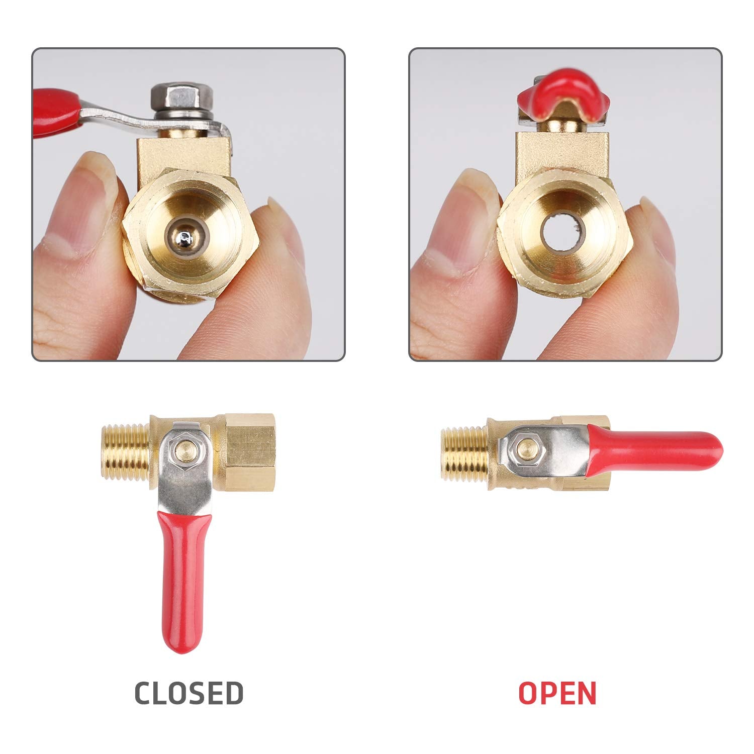 Hromee brass ball valve with manual drain for on-demand control and maintenance.