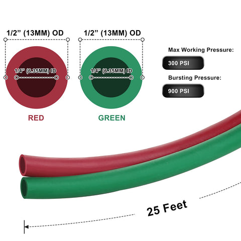 Hromee 25 ft hose extended for long reach in workshops.