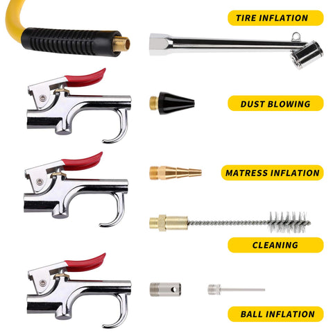 Hromee quick-connect fittings enable fast, secure tool changes.