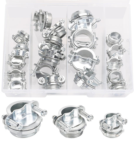 Hromee connectors fit standard box punch-outs for quick replacements.