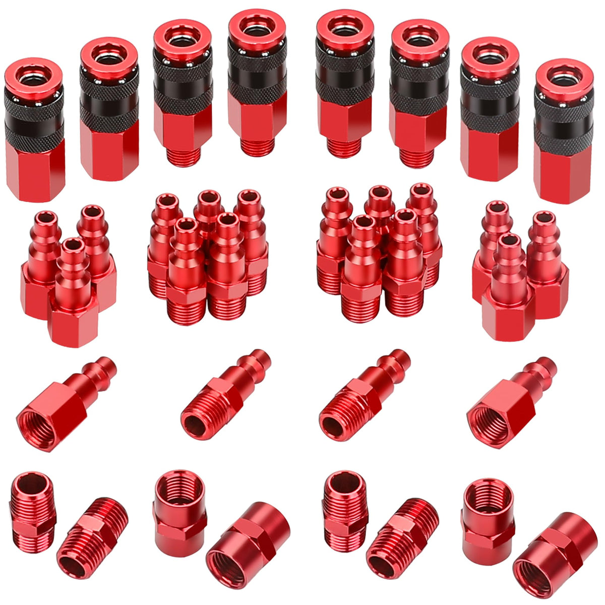 Hromee universal air coupler kit assembly showing versatile cross-brand compatibility.