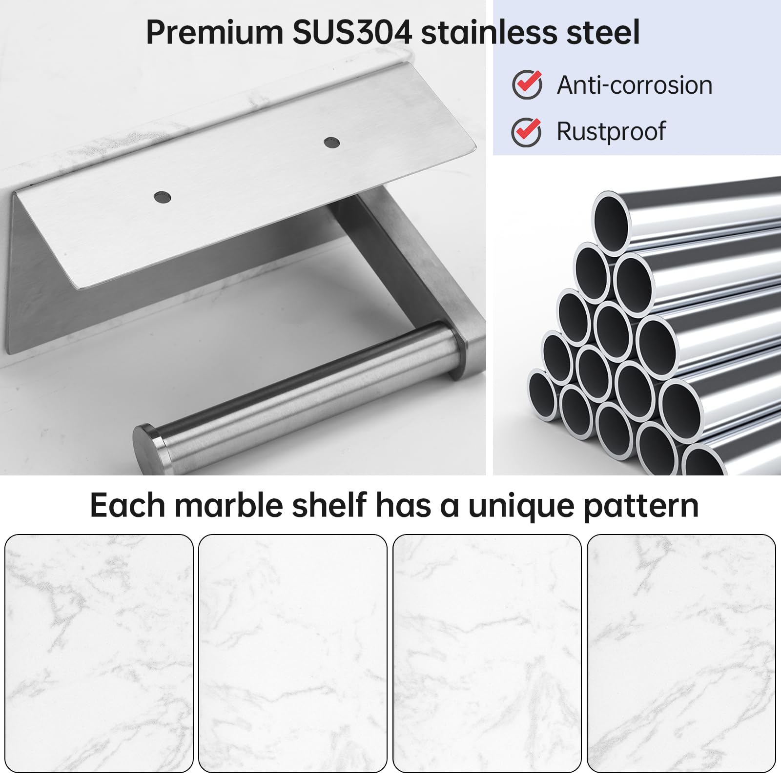 Hronta 304 stainless steel construction ensures durability and long life