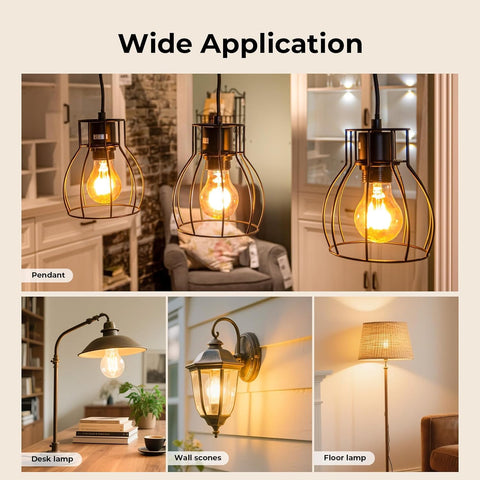 Hrsovii A19 100W equivalent option for homes, offices, and hospitality