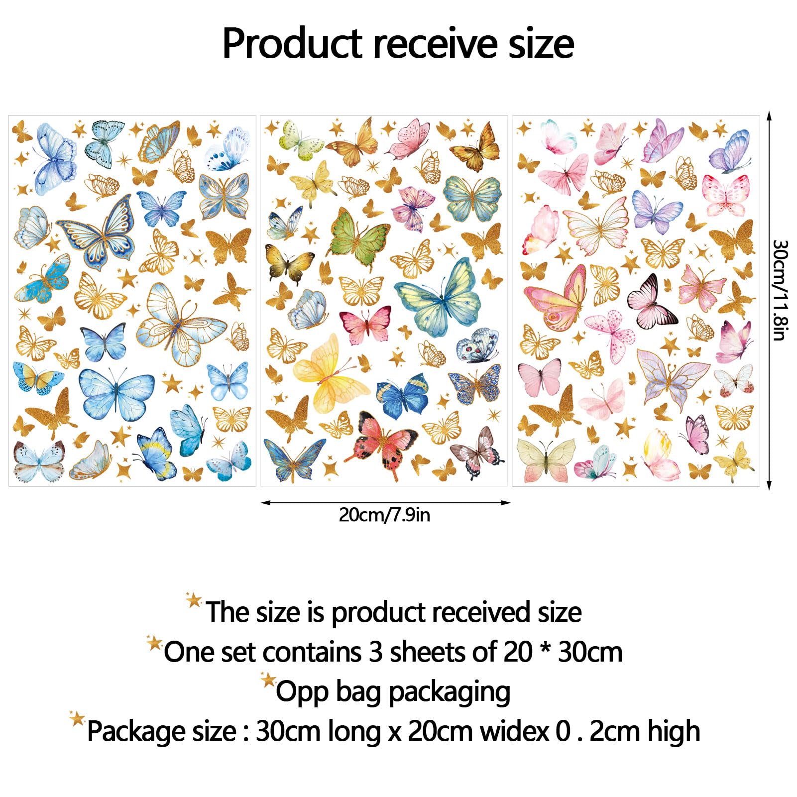 HSDSH luminous butterfly stickers brightening a playroom wall