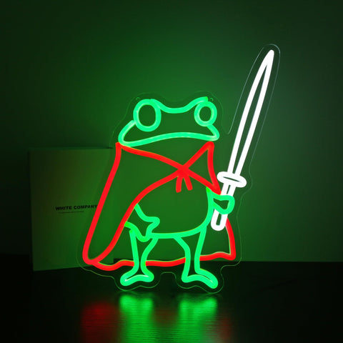 HSJNJKFU frog neon sign bar decor with bright color glow