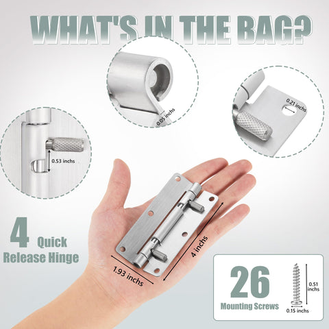 HSMT-hinges detachable design enables tool-free removal for quick enclosure access