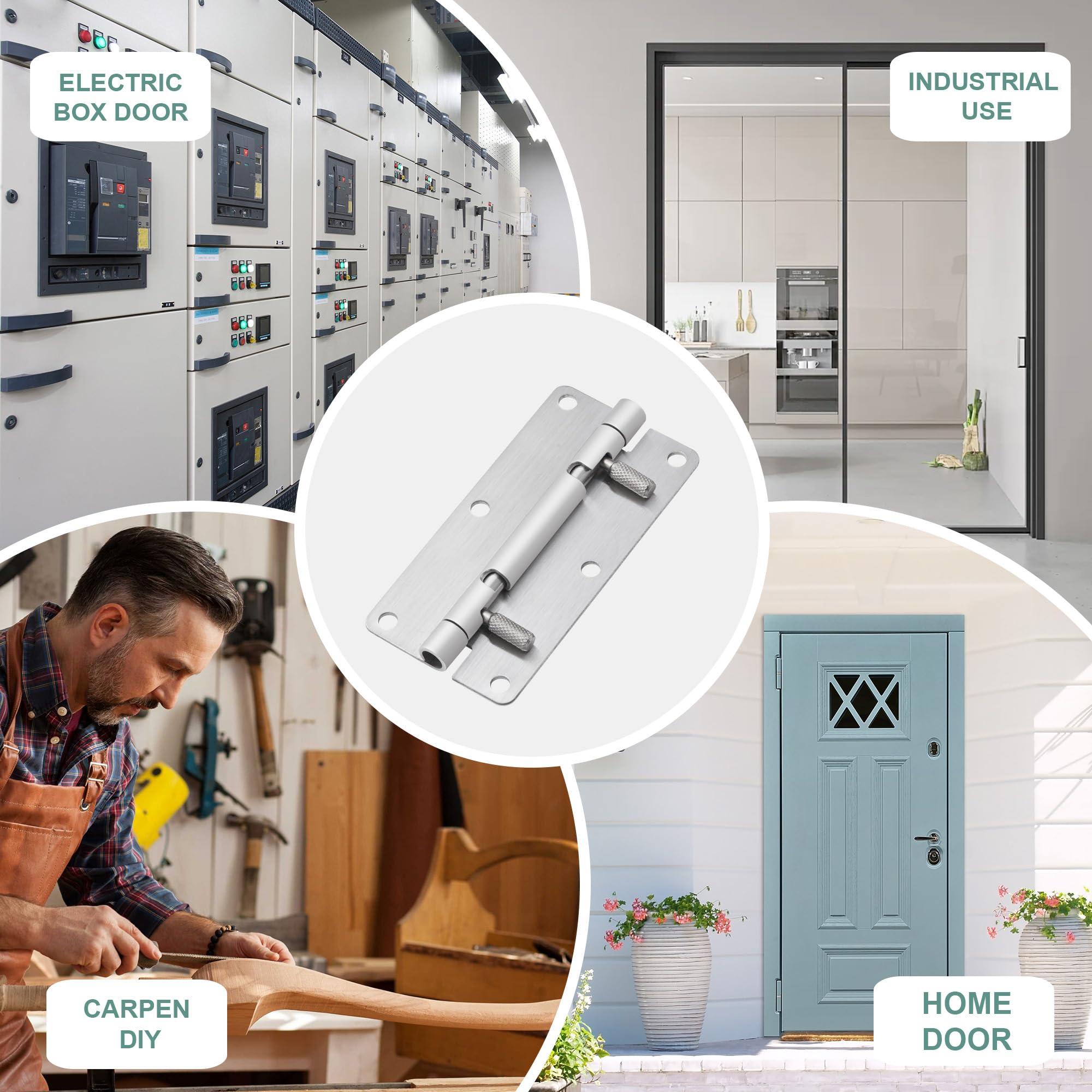 HSMT-hinges includes hardware kit for straightforward installation