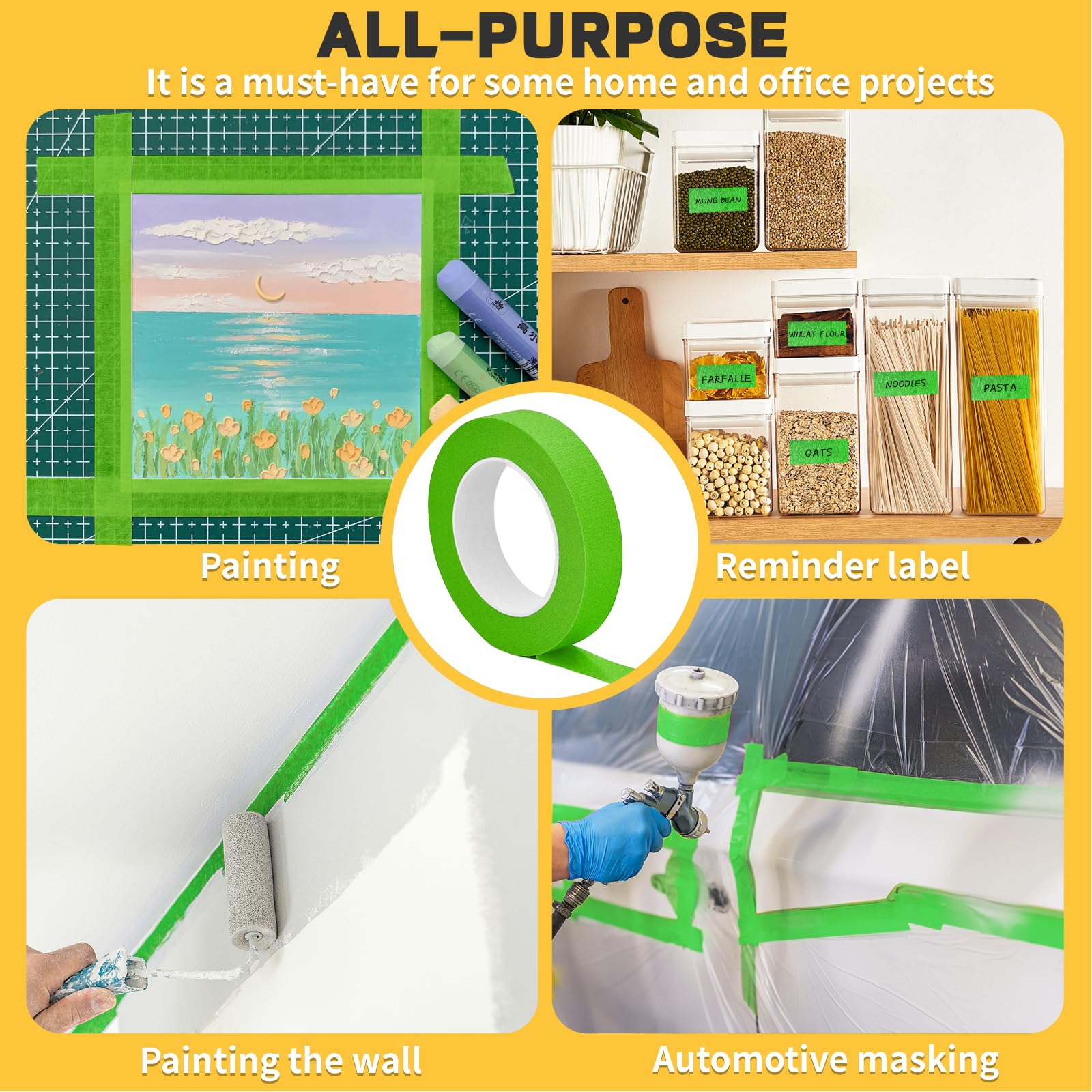 Hsxfl Tape adheres reliably to walls glass and metal surfaces