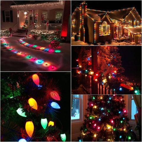 HSXLXSC C9 replaceable bulbs for long lasting holiday display