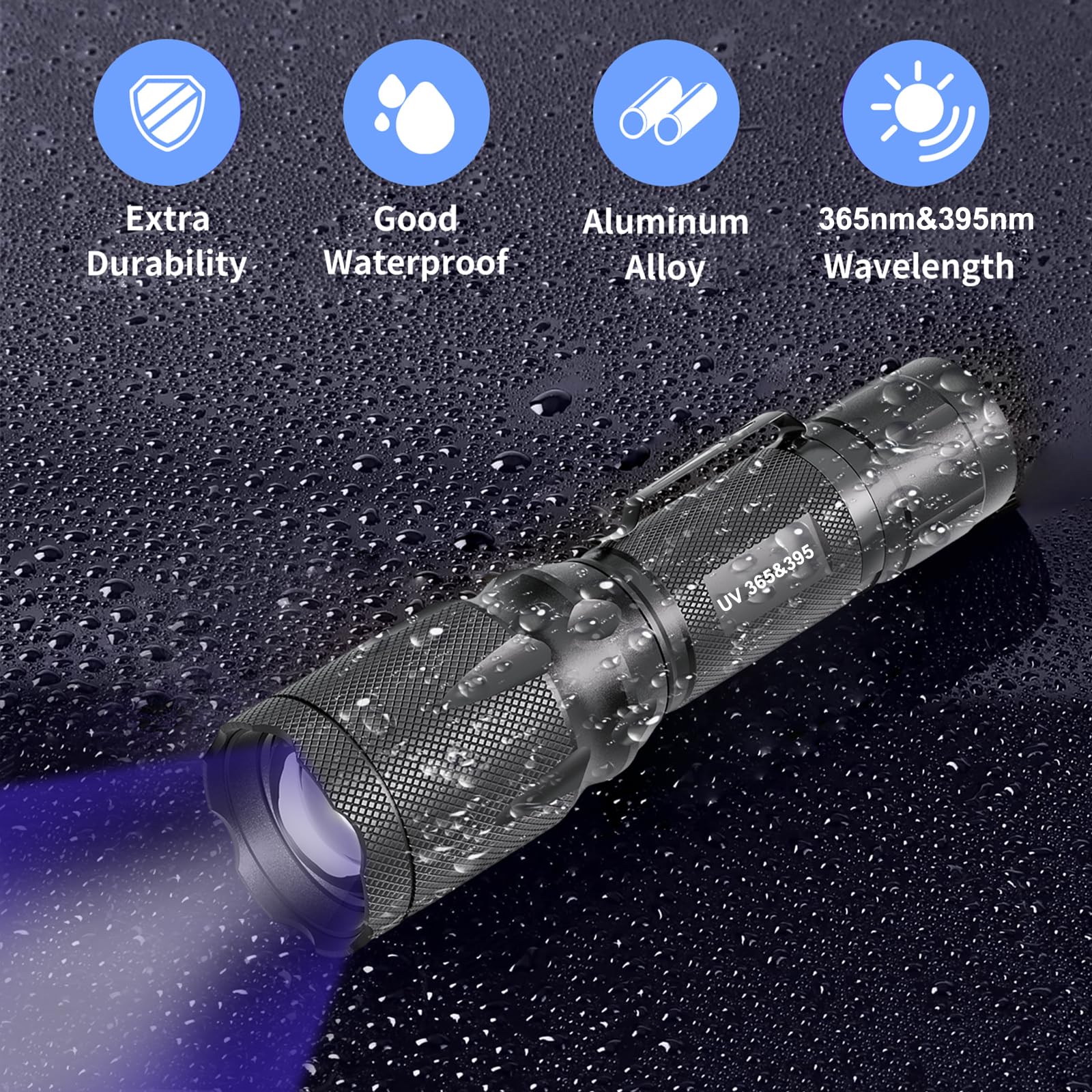 HSXMN UV Flashlight helps locate scorpions during outdoor exploration