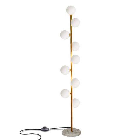 Hsyile KU300198 cozy-elegant floor lamp assembly for quick, stylish living room setup