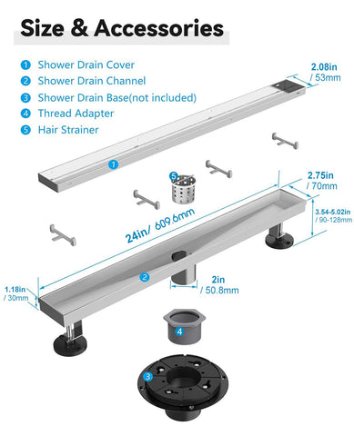 HTOH 2-inch outlet compatible with standard US No-Hub bases for versatile installation
