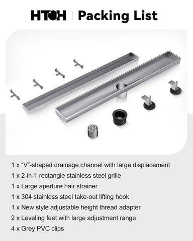 HTOH adjustable feet aiding precise leveling for uneven floors