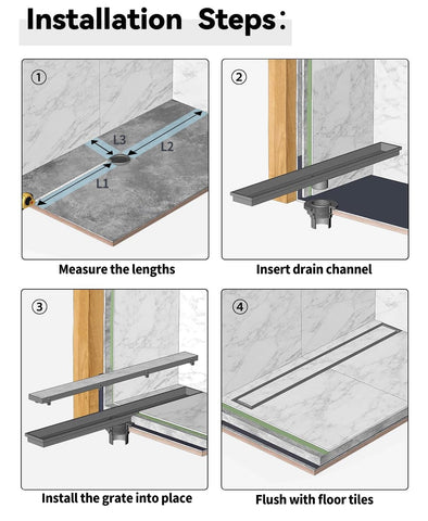 HTOH large-displacement drain delivers fast drainage and reduces pooling