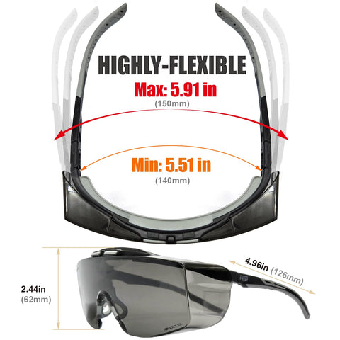 HTS HUNTERSKY anti-fog coating keeps lenses clear.