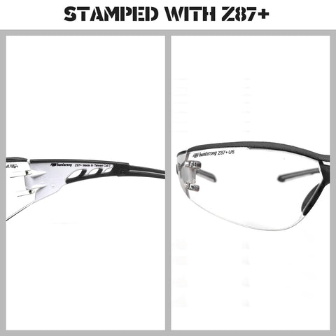HTS HUNTERSKY E9532 non-slip brow guard close-up for secure wear.