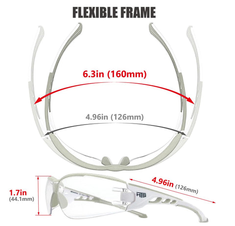 HTS HUNTERSKY E9532 UV-protection lens with clear visibility.