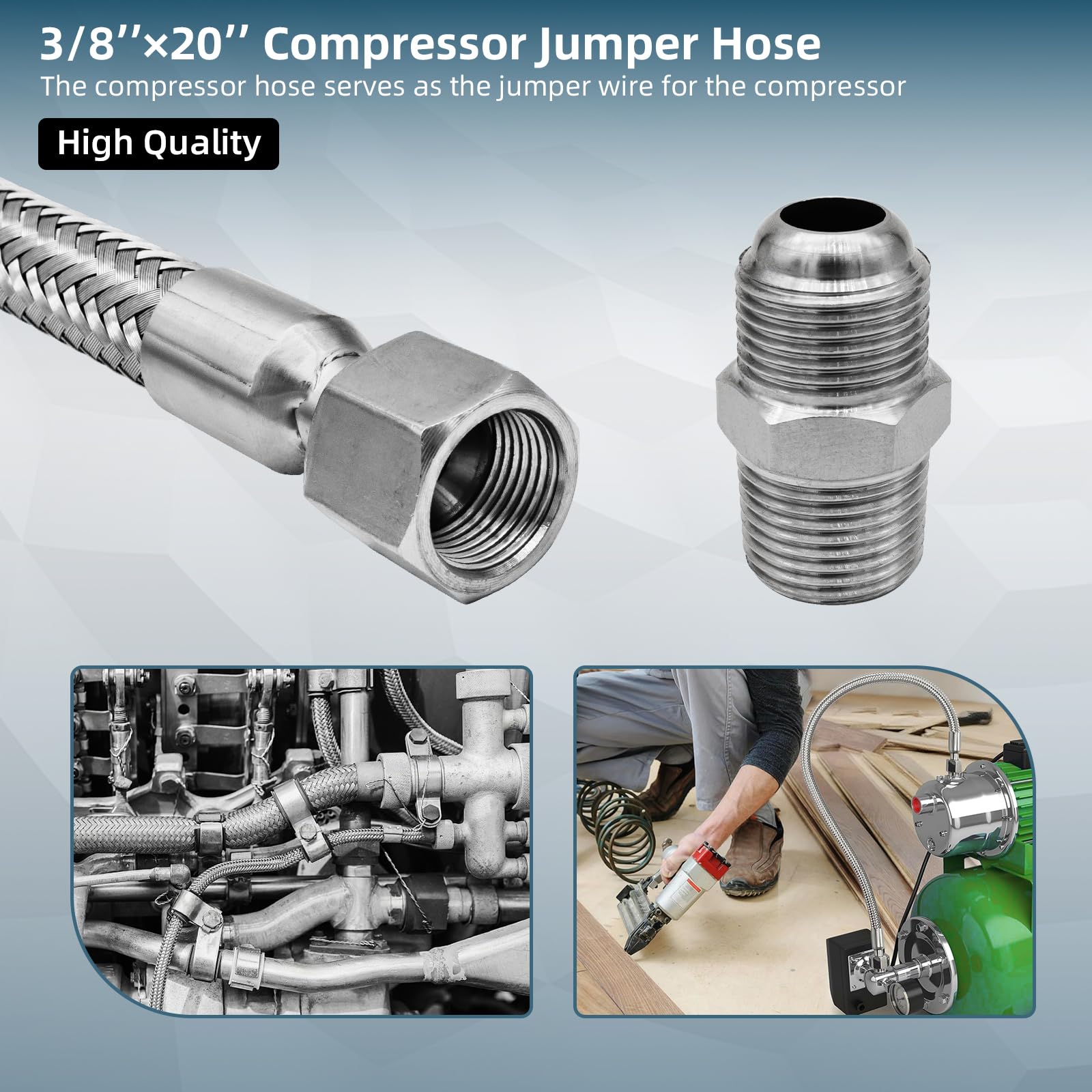 HTYPX outer braided layer offers strong resistance to compression.
