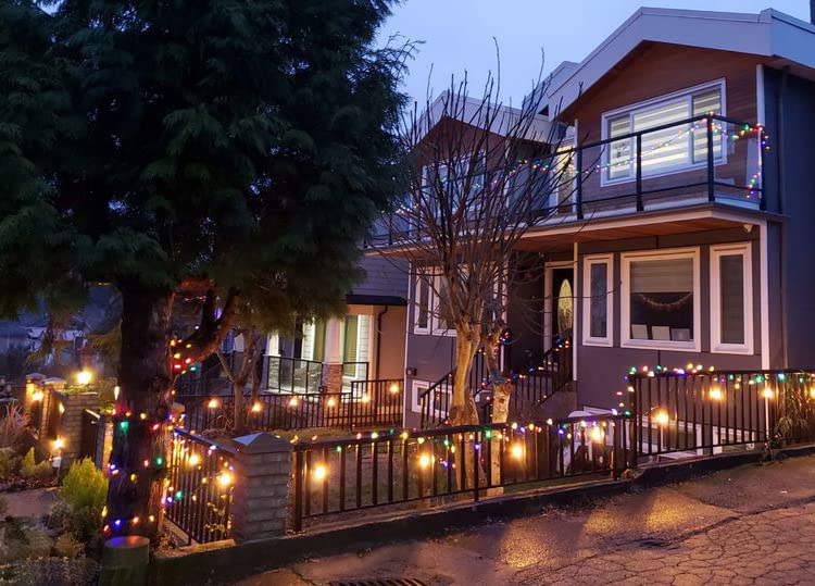 Huacenmy garden arbor solar fairy lights provide cozy evenings under pergolas.