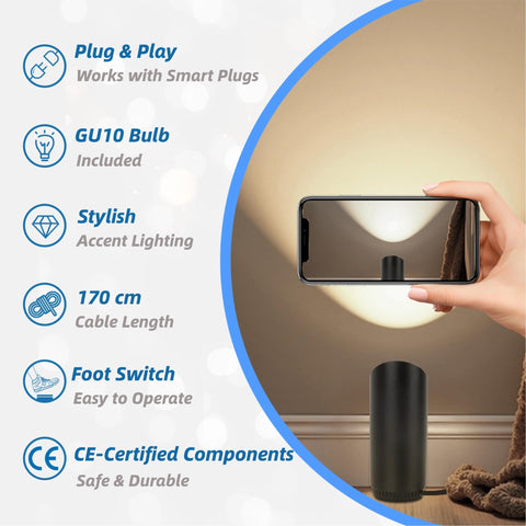 HUAEU black and white uplight pack adding versatile, durable accent lighting