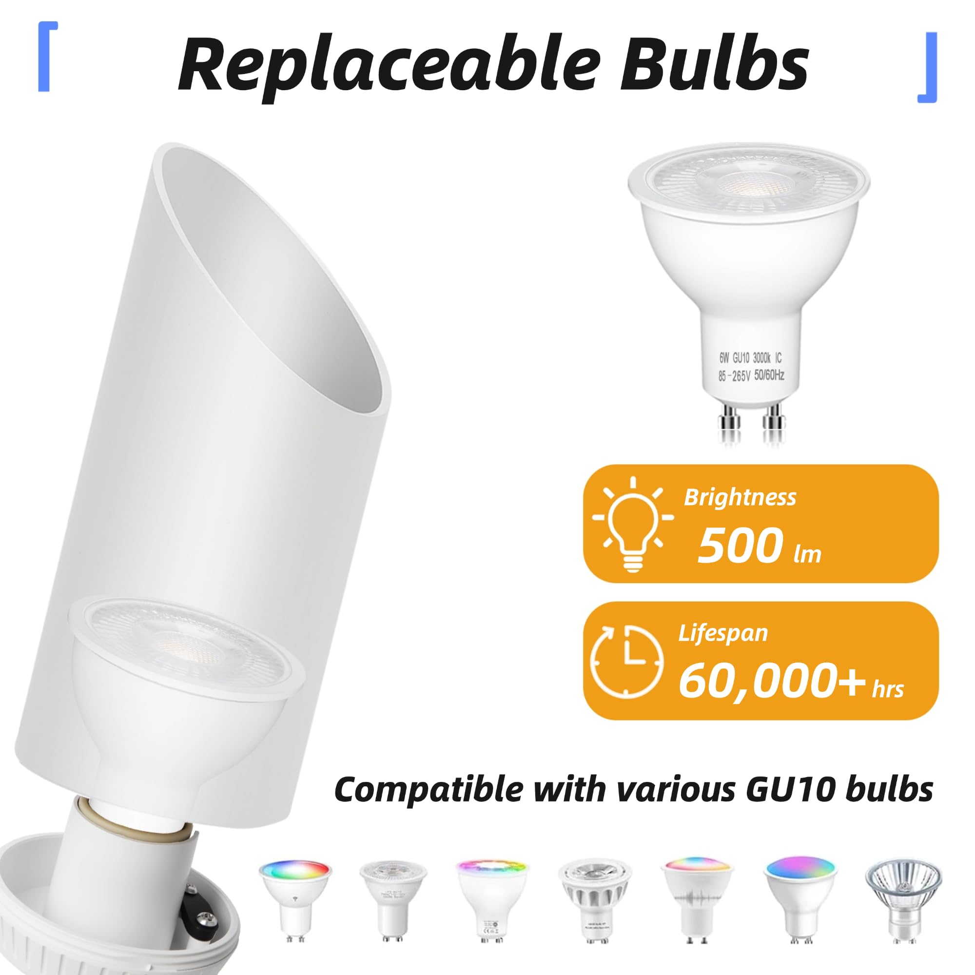 HUAEU shelf spotlight 6W boosts focal points on displays.