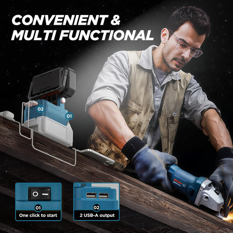 HUAKAYO battery-not-included image highlights adaptable Makita compatibility