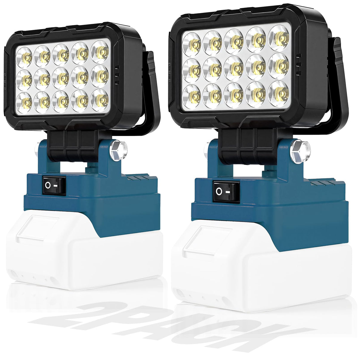 HUAKAYO LED work light shows Makita 18V compatibility for quick on-site setup