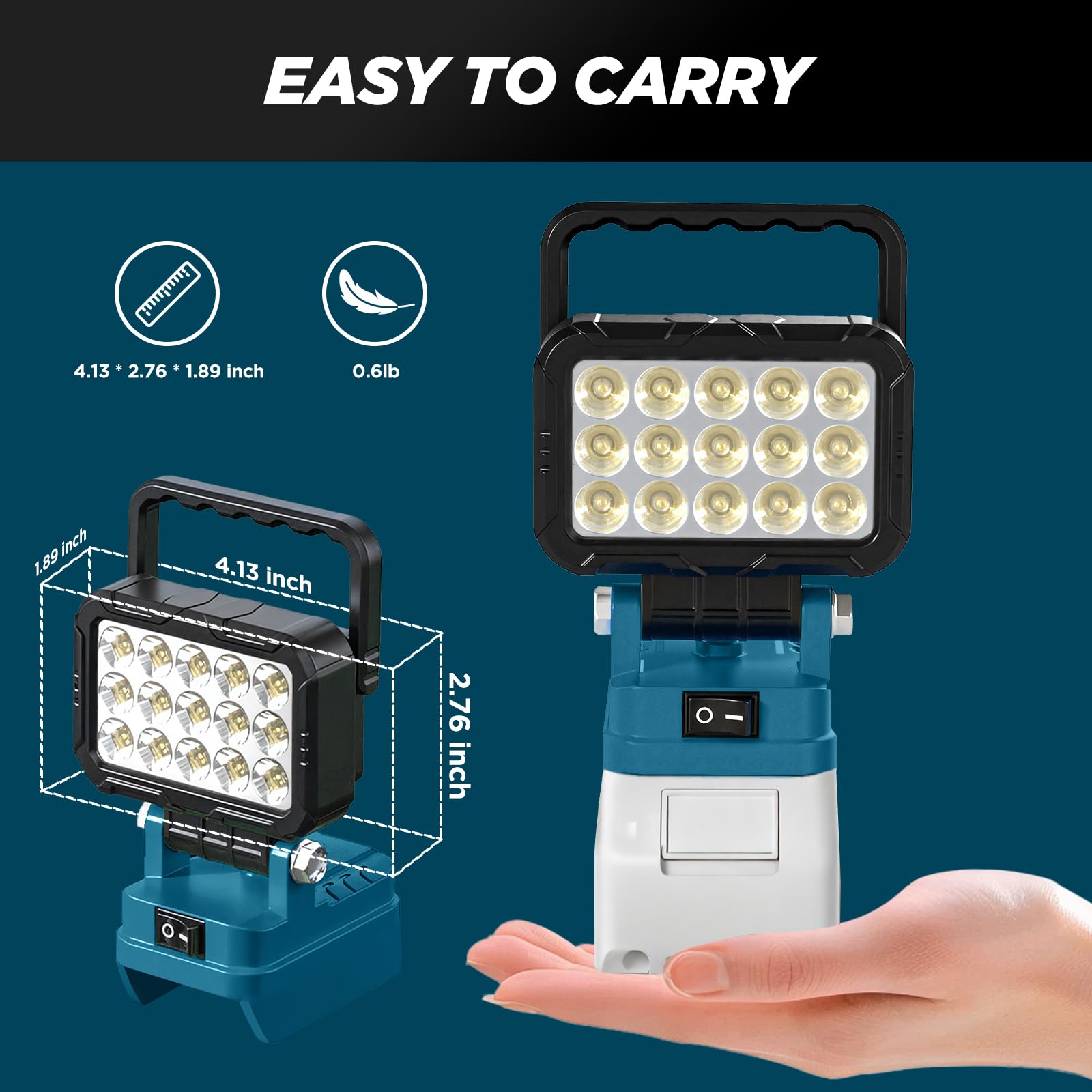 HUAKAYO easy-on-the-eye 6500K glow enhances visibility safely