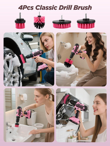 HUAKAYO pink tool bag keeps all pieces organized and portable.