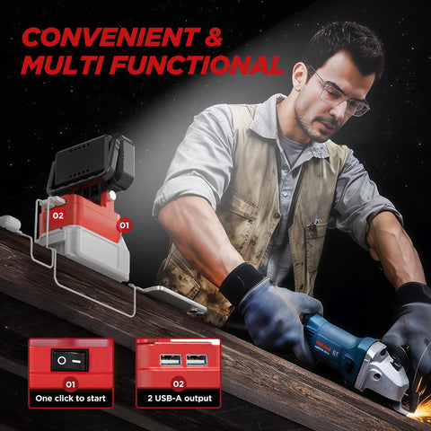Portable cordless design by HUAKAYO supports easy transport between sites.