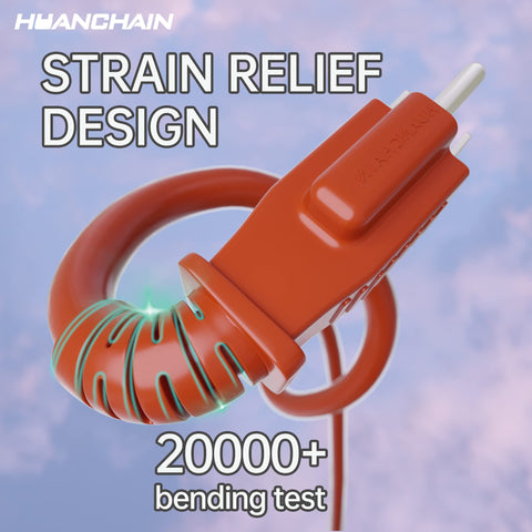 Huanchain 16awg SJTW 3-prong connector for safe flexible connections
