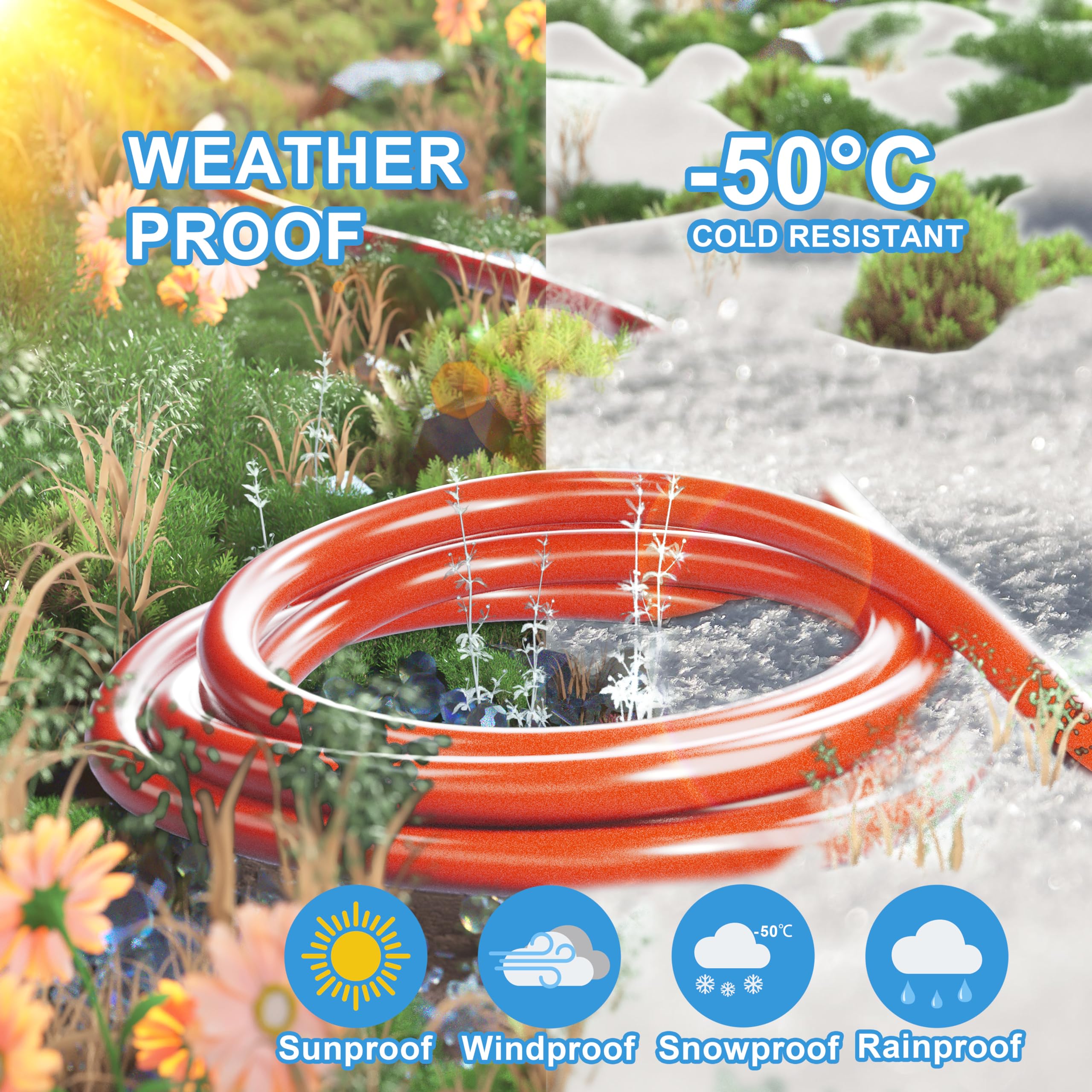 HUANCHAIN flame-resistant orange jacket enhances outdoor durability and visibility