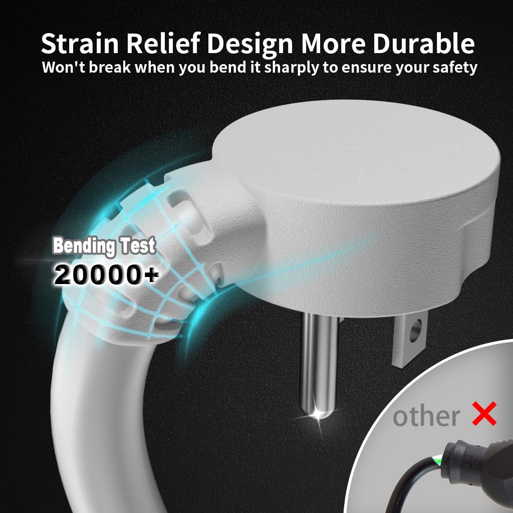 Huanchain flat-plug design keeps furniture flush against walls.