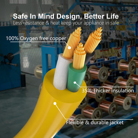 HUANCHAIN waterproof outdoor cord withstands rain and moisture during outdoor use.