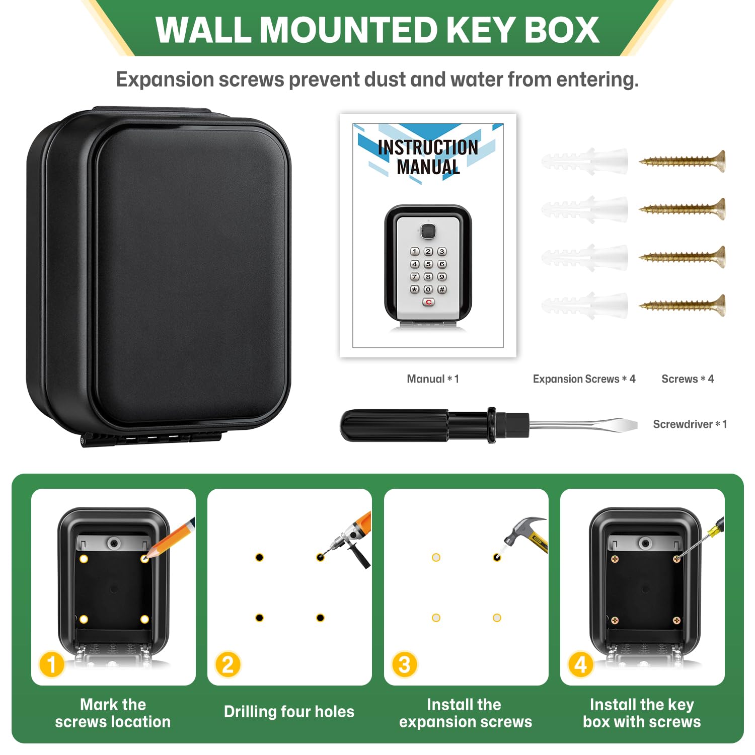 HUANLANG lock box real estate use scenario, realtor handing keys securely.