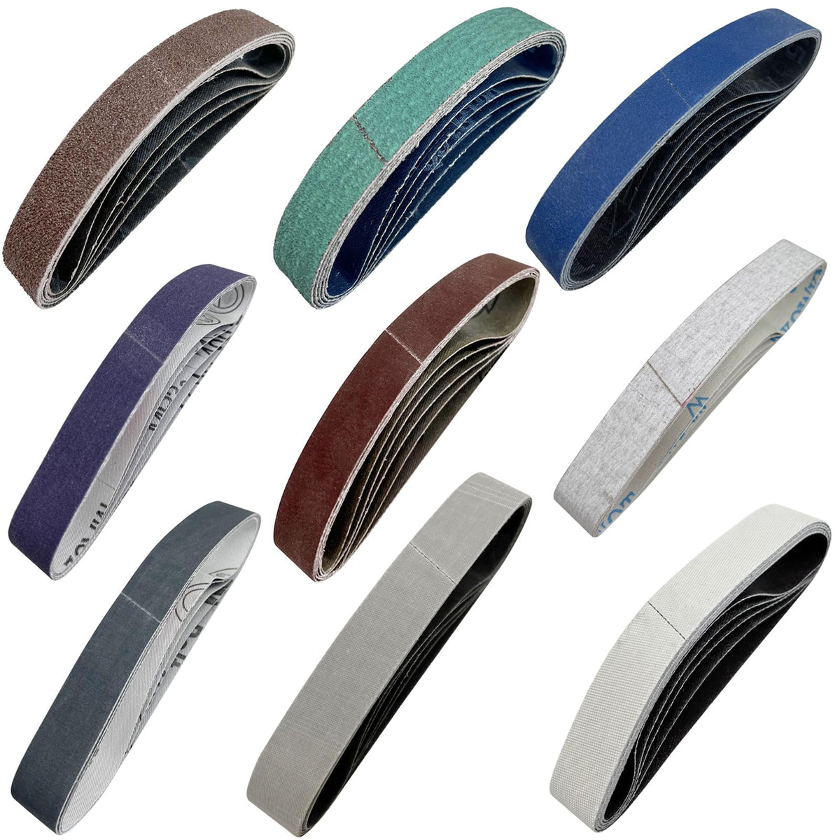 Huanlemai sanding belts 80-120 grit for heavy shaping and deburring
