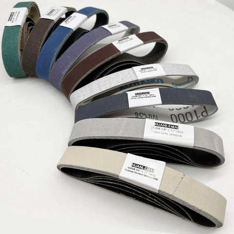 Huanlemai pyramid-alumina belts for smooth edge sharpening and deburring