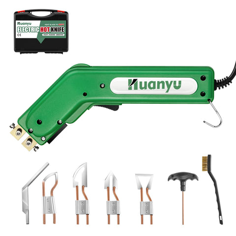 Huanyu electric hot knife assembly showing precise edge fusion for clean cuts.