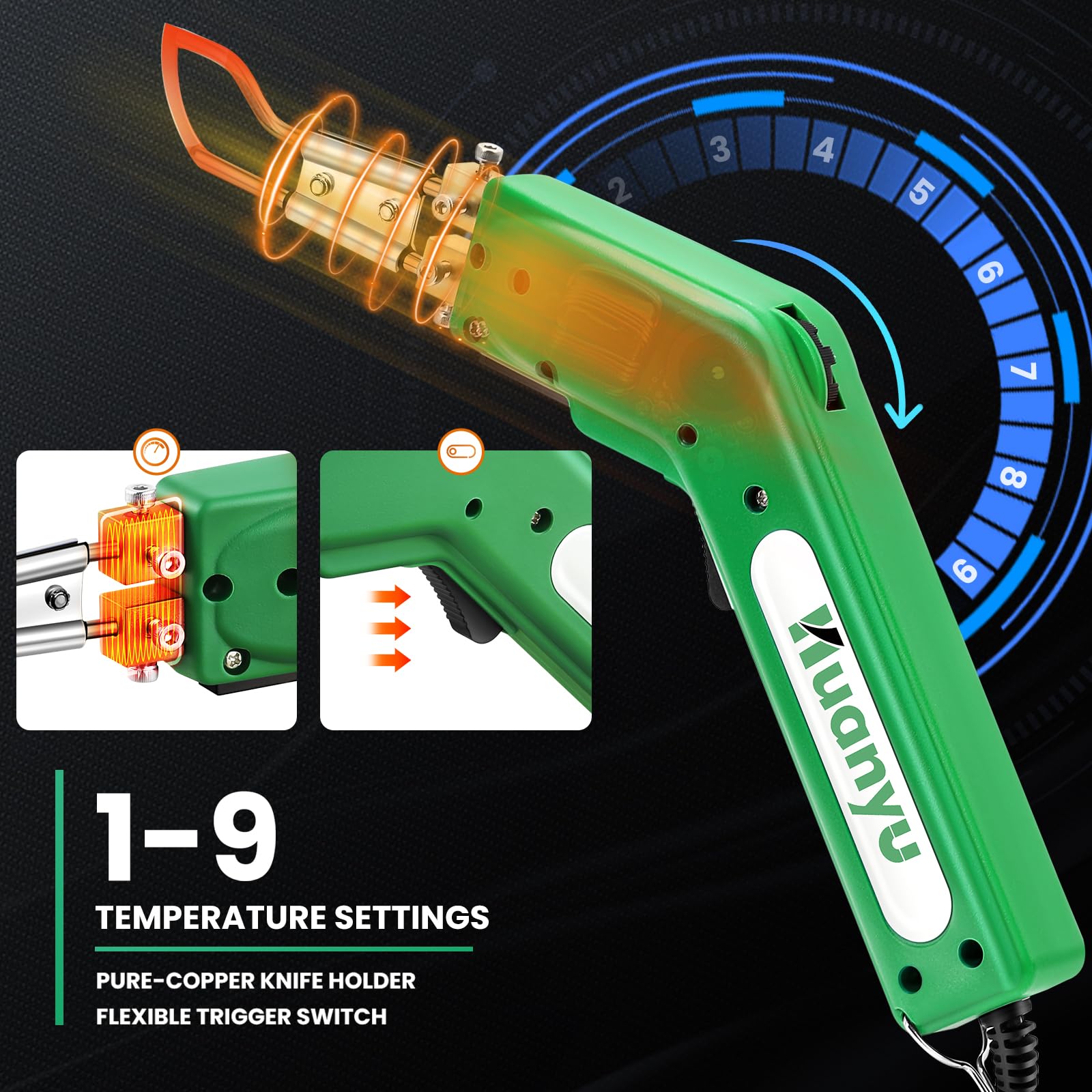 Huanyu pro knife seat frame highlighting efficient heat conduction.