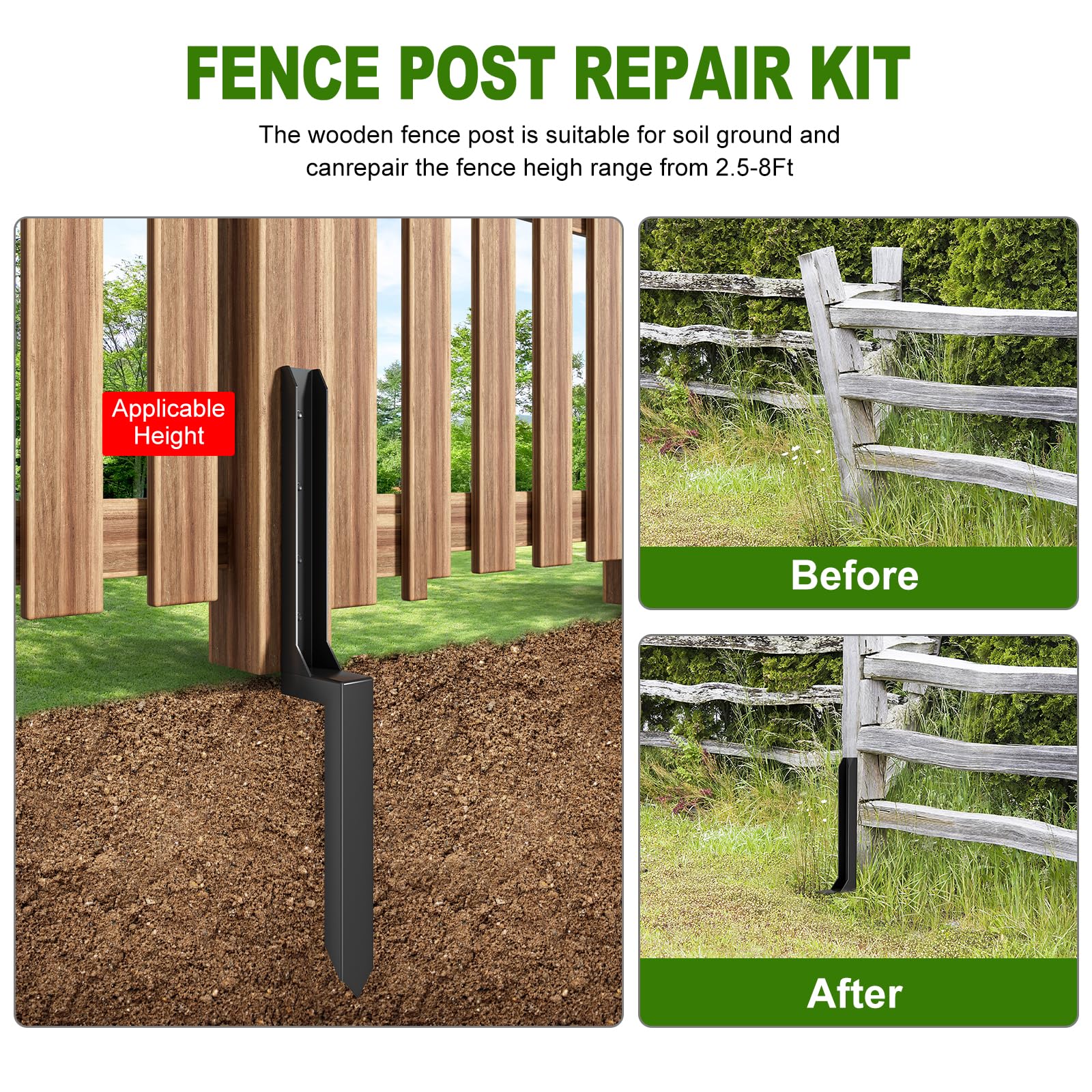 No-drill bolts enable sturdy attachment with HuaSheWJ kit.