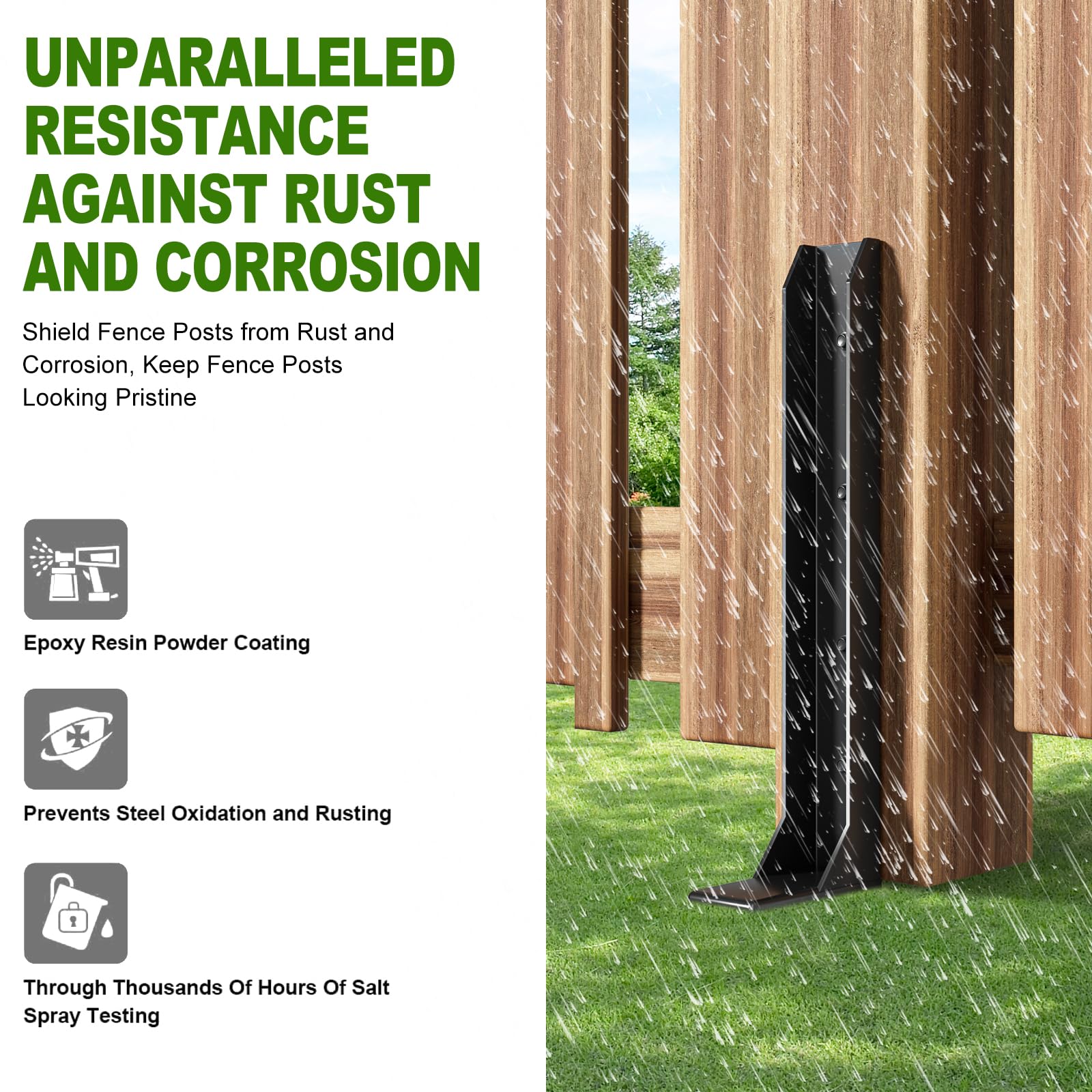 Lifetime warranty and 24/7 support for HuaSheWJ fence repair kit.