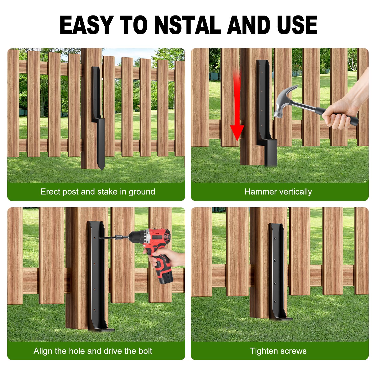 Multi-function design supports mailboxes, flagpoles, decks with HuaSheWJ.